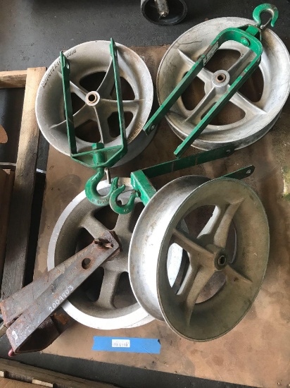 Aluminum Cable Pulleys Greenlee 18 inch...4 Units