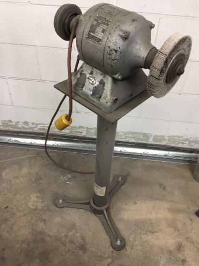 Stanley 286 Double End Grinder Buffer on Stand 3.5ft Tall