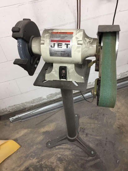 Jet 8in Bench Grinder Model No. JBG-8A & Stand 3.5ft Tall