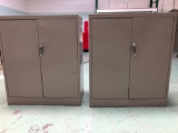 Metal Cabinets 19in deep 37in wide 42in tall 2 units