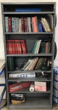 Bookshelf Cabinet with Vintage Car Books