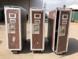 3 Rolling Alaska Airlines Flight Storage Cabinets