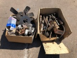 2 boxes various parts fan blades etc.