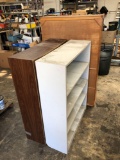 3 wood Cabinets with Contents