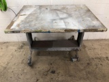 Rolling Work Table 43in x 33in x 34in