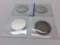 Lot of 4 Silver Coins, US 1934 Peace Dollar & UK 1999, 2007, 2011 Two Pound Coins