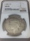 1922 $1 US Peace Dollar Coin NGC AU 55