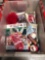 Box of Anaheim Angels Merch and misc