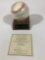 Reggie Jackson Signed Baseball with Letter of Authenticity