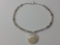 16in White Onyx Necklace 950 Silver