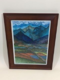 Framed Print 20x16in says Roads Less Travelled by Lawrie Dignan