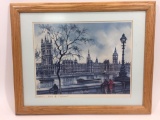 Framed Art 16x20in says London Houses of Parliament