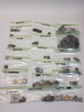 Collection of Foreign Coins, Hong Kong, Germany, Canada, Italy, etc