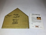 Signed Home Plate with Letter of Authenticity