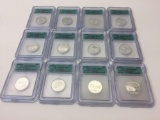 Lot of 12 Silver Quarters, 2004/2005-S ICG PR69/70 DCAM, 25 Cent Coins