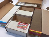 Collection of Topps MLB Baseball Cards, 5 Boxes Total, includes Official 1988 & 1992 Complete Sets