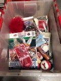 Box of Anaheim Angels Merch and misc