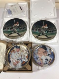 Babe Ruth Mickey Mantle Collector Plates 4 Units