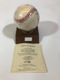 Hank Aaron Signed Baseball with Certificate of Authenticity