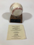 Nolan Ryan Signed Baseball with Letter of Authenticity