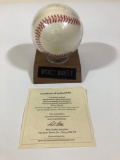 Mickey Mantle Signed Baseball with Letter of Authenticity