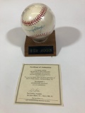 Reggie Jackson Signed Baseball with Letter of Authenticity
