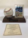 David Justice Signed Baseball with Certificate of Authenticity