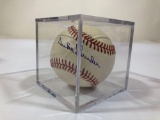 Signed Baseball says Duke Snider