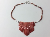 16in Rare Red Spondylus Necklace