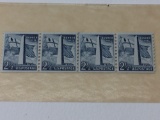 1959 Bunker Hill 2 1/2 Cent Stamp Coil Line Pair