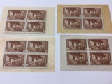 1934 Mesa Verde 4 Cent IS Stamp Sheet Blocks