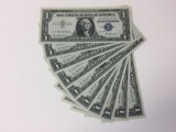 1957 $1 US Dollar Silver Certificates, Lot of 10