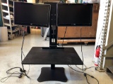 Victor Adjustable Hydraulic Monitor/Keyboard Organizer