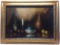 Framed Signed Painting Art 34x40in