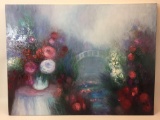 Art Signed Oil on Canvas Painting 30x40in, says Yoli