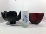 Kosta Boda Vase and Other Bowls