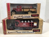 True Value 1931 Hawkeye Flatbed and 1925 Kenworth Stake Truck Models 1/34 Scale