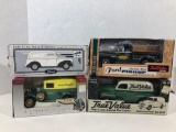 4 Units 1940-1950 Ford Vans and Pickup NIB