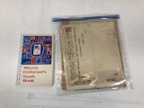 Stamp Collectors Stock Book Filled with Stamps, Extra Saved Stamps