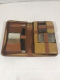 Leather Travel Toiletries Carry Case