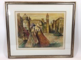 Framed Signed Art Print says E.A., French for Artist Proof