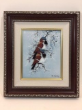 Framed Signed Porcelain Art says Max Karp 3/500