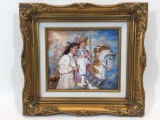 Framed Porcelain Art with Certificate of Authenticity says Memories by Sandra Kuck