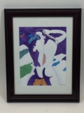 Framed Signed Watercolor Art says Dennis Peter Wymbs