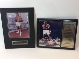 2 Muhammad Ali Plaques with Photos