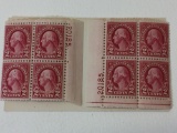 1926 Washington 2 Cent US Stamps, 2 Blocks of 4