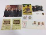 Ronald Reagan Memorabilia, Photos, Stamps, Coins with COA