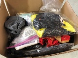 Box of Halloween Costumes, Mostly in Sealed Bags