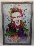 Framed Elvis Art 38x26in