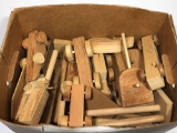 Box of wooden trains #2